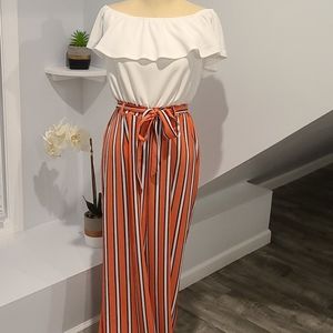 Off the shoulder jumpsuit